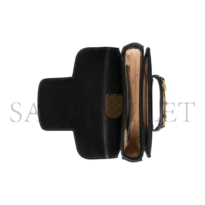 GUCCI HORSEBIT 1955 HALF CIRCLE WAIST BAG 760198 (16*13*6.5cm)